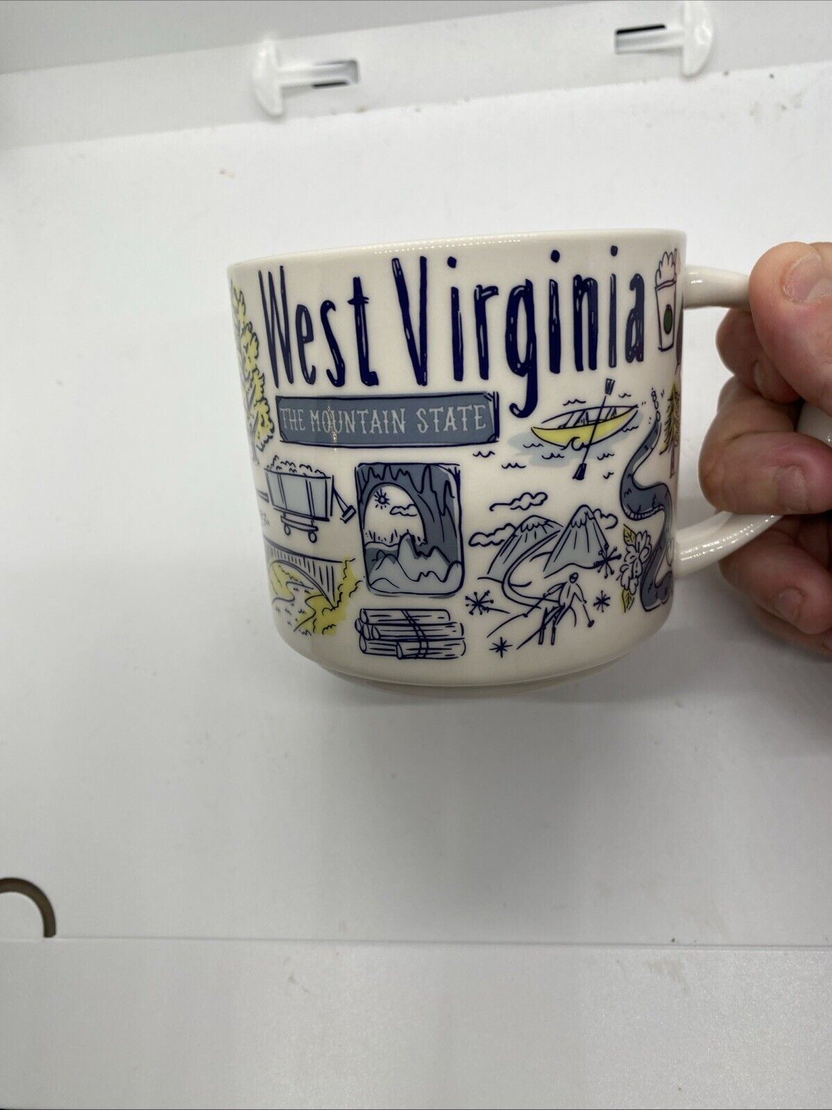 STARBUCKS ~ West VIRGINIA MUG ~ 2022 ~  BEEN THERE SERIES ~ 14 Oz ~ - Sold on eBay February 6th, 2025 for $75.00 (1 bids) 