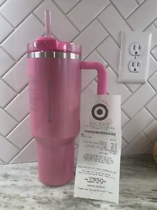 Stanley x Starbucks 40oz Tumbler New Target IN HAND Ship Now Winter Pink Mint - Sold on eBay January 8th, 2024 for $360.00 (41 bids) 