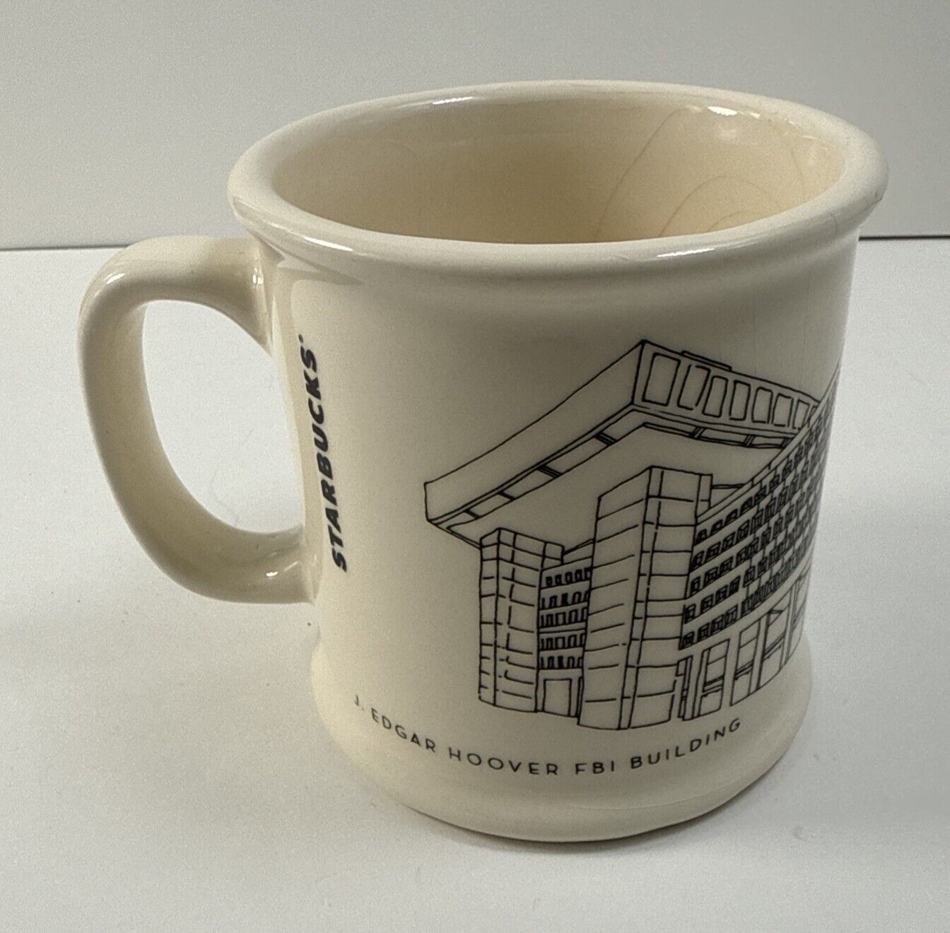 Starbucks Coffee Mug J. Edgar Hoover FBI Rare Building 14 Oz Ceramic Large FBIHQ - Sold on eBay February 24th, 2025 for $85.00