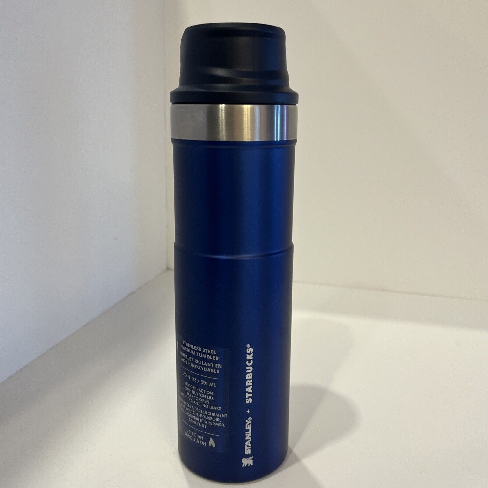 Starbucks Stanley 20oz Tumbler Cup Deep Blue With Trigger Action Push Button Lid - Sold on eBay February 18th, 2025 for $199.99