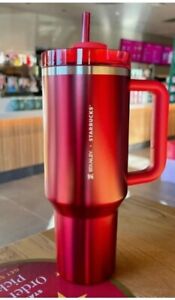 New Stanley Starbucks 2023 Christmas Holiday Red Tumbler 40oz Great Gift IN HAND - Sold on eBay November 17th, 2023 for $160.00