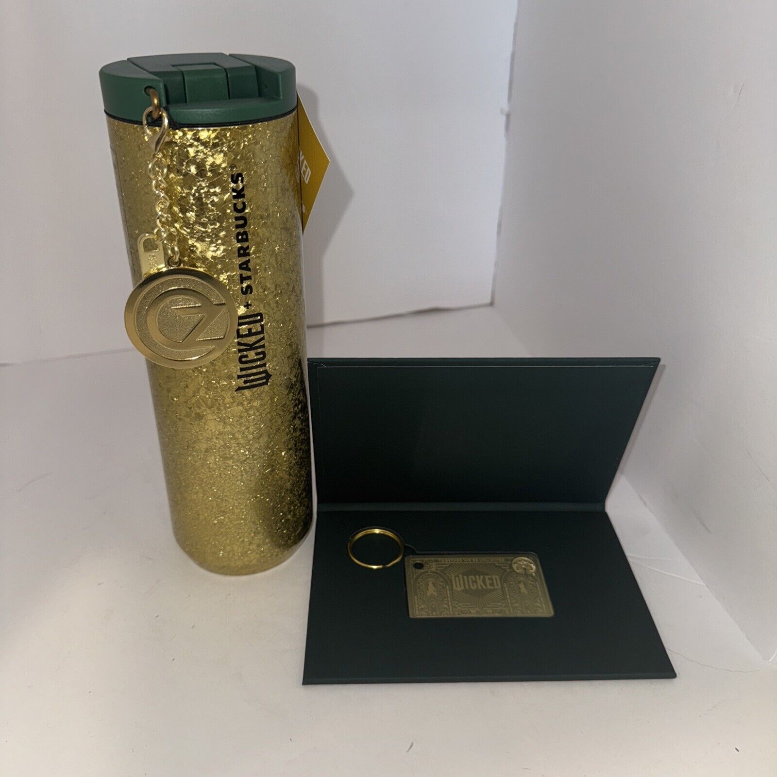 Starbucks Wicked Gold Crackle Cold Cup with Keychain Gift card (50$ pre loaded) - Sold on eBay January 3rd, 2025 for $111.99