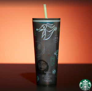 Disney Starbucks The Nightmare Before Christmas Tumbler with Straw IN HAND - Sold on eBay October 13th, 2023 for $174.99