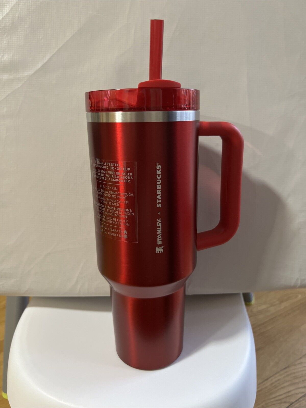 NEW Starbucks X Stanley 2023 Holiday Red 40 oz Tumbler Limited Edition Rare - Sold on eBay December 24th, 2024 for $69.99