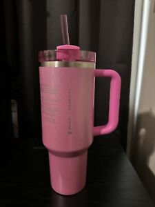 2024 Stanley x Starbucks Cup Holiday Tumbler 40 oz Pink - Sold on eBay January 23rd, 2024 for $207.50 (20 bids) 