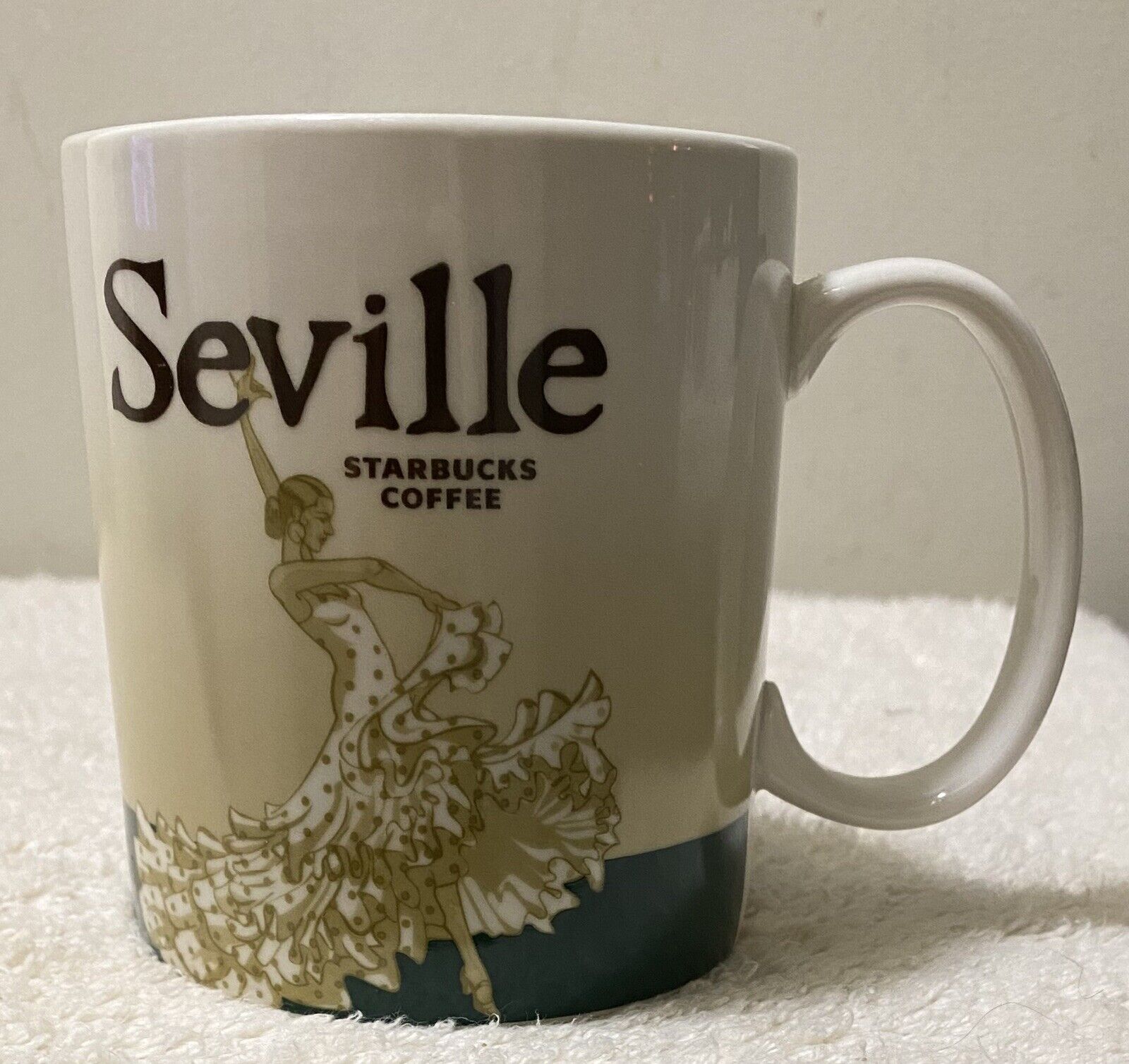 Starbucks 2008 Collector Series SEVILLE Spain 16 oz Coffee Mug Very Rare - Typo - Sold on eBay November 15th, 2024 for $400.00
