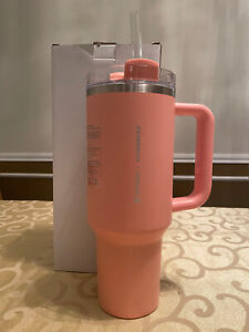 STANLEY x STARBUCKS x TARGET PEACH Exclusive Tumbler 40oz - NEW IN BOX - Sold on eBay February 3rd, 2024 for $228.00 (29 bids) 