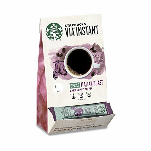 Starbucks VIA Instant Decaf Italian Roast Dark Roast Coffee 1 box of 50 packets - Sold on eBay Feb 16, 2023 for $112.15