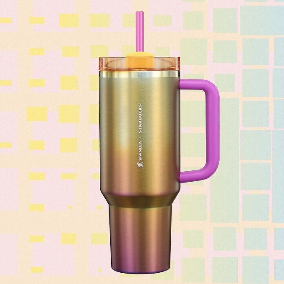 Starbucks x Stanley Summer Sunset 2024 Collab 40 oz Tumbler NEW In Hand Gradient - Sold on eBay January 21st, 2025 for $90.00