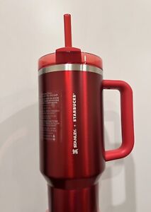 NEW LIMITED Starbucks x Stanley Holiday 2023 Collab (40 oz) Red Tumbler Mug - Sold on eBay November 12th, 2023 for $143.50 (28 bids) 