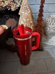 Red Stanley Starbucks 2023 Edition 40 oz Insulated with lid and Straw - Sold on eBay December 21st, 2023 for $162.50 (33 bids) 