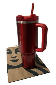 ?New Limited Starbucks x Stanley Cup Holiday 2023 Collab (40 oz) Red Tumbler ? - Sold on eBay November 30th, 2023 for $174.99