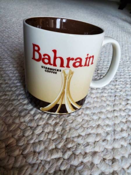 rare Starbucks Mug BAHRAIN v1 Pearl Monument Global City Icon Collectors Series - Sold on eBay October 26th, 2024 for $898.95