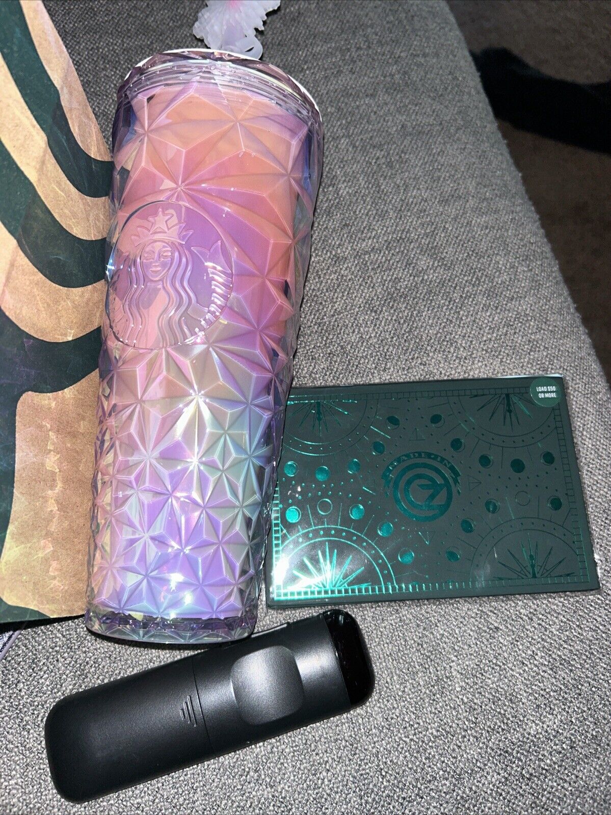 starbucks tumbler 2024 wicked and Metal keychain giftcard - Sold on eBay December 19th, 2024 for $80.00 (1 bids) 