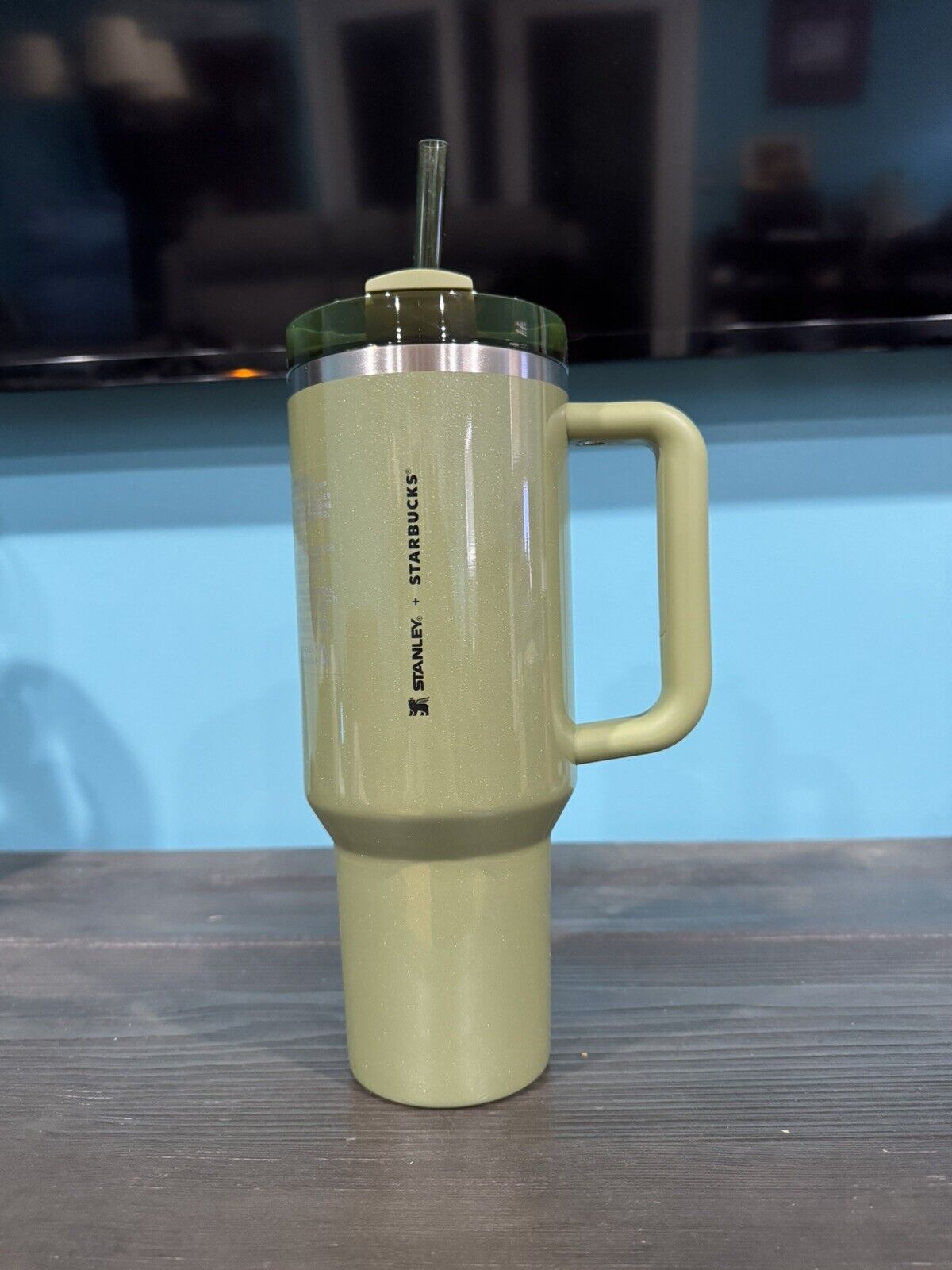 Starbucks x Stanley Olive Green Vacuum Seal Quencher 40oz Tumbler New - Sold on eBay December 15th, 2024 for $90.00