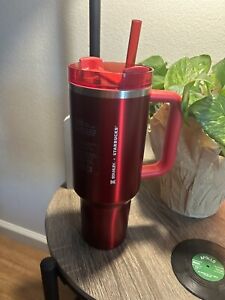 ?NEW LIMITED Starbucks x Stanley Cup Holiday 2023 Collab (40 oz) Red Tumbler ??? - Sold on eBay November 6th, 2023 for $200.00