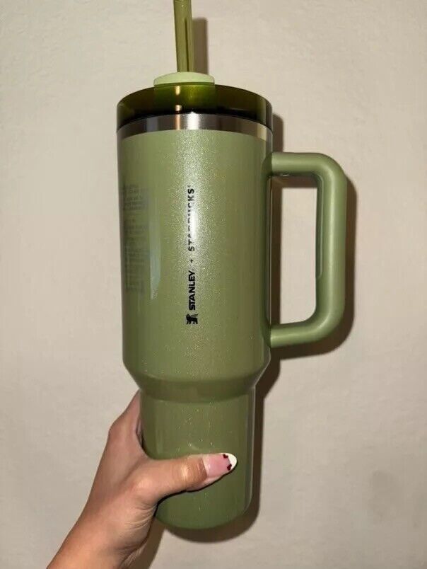 Starbucks x Stanley Olive Green Vacuum Seal Quencher 40oz Tumbler Fall 2024 New - Sold on eBay December 9th, 2024 for $85.00