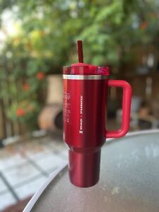 ?NEW Starbucks X Stanley Cup Holiday 2023 (40oz) Red Tumbler With Original Box! - Sold on eBay December 12th, 2023 for $196.00 (1 bids) 