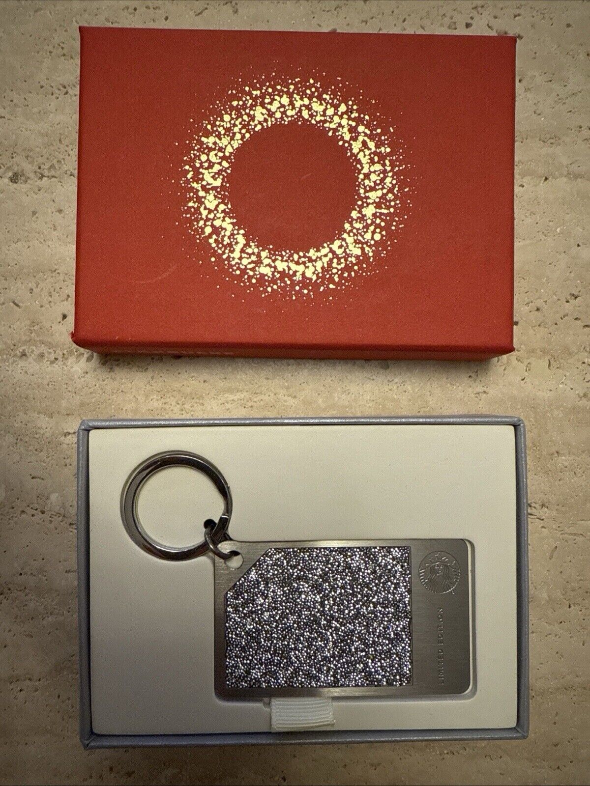 2015 Starbucks Swarovski Crystal Limited Edition Silver Metal Gift Card Keychain - Sold on eBay January 31st, 2025 for $450.00