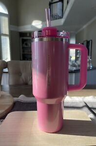 Stanley + Starbucks Winter Pink Tumbler - Sold on eBay January 31st, 2024 for $224.50 (41 bids) 