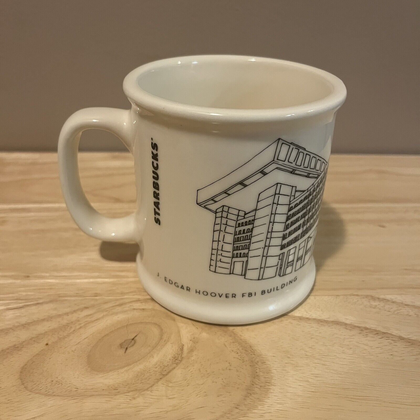RARE FBI Starbucks Coffee Mug J. Edgar Hoover Building 14 Oz Ceramic Large FBIHQ - Sold on eBay February 16th, 2025 for $110.00