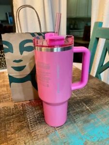 Stanley x Starbucks Exclusive 2024 Pink 40oz Tumbler NEW Early Release! - Sold on eBay January 7th, 2024 for $257.00 (30 bids) 