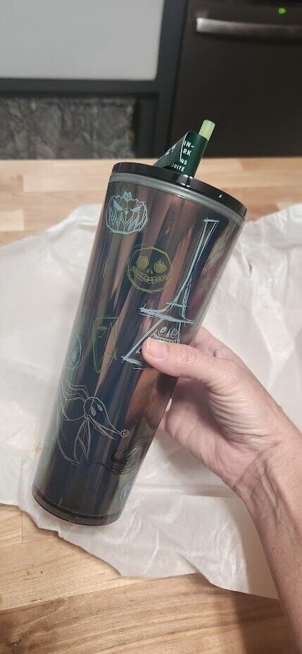 STARBUCKS DISNEY The Nightmare Before Christmas Venti Cold Cup Tumbler 24oz 2023 - Sold on eBay November 13th, 2024 for $184.00