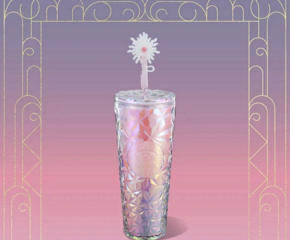 Starbucks Wicked Prism Cold Cup Wand Straw Topper Pink 24oz Tumbler Glinda Prism - Sold on eBay February 19th, 2025 for $75.00