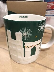 Starbucks® Relief Mug PARIS GREEN 2015 Christmas Holiday NEW - Sold on eBay December 19th, 2023 for $175.00