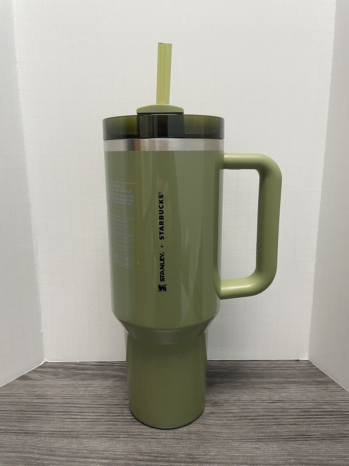Starbucks Olive Green Pearl Stanley 40oz Tumbler Glitter Fall Release 2024 New - Sold on eBay December 17th, 2024 for $100.00