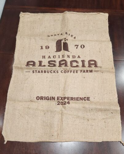 Starbucks Costa Rica 2024 Origin Experience Coffee Burlap Beans Bag 28"X40" Rare - Sold on eBay September 19th, 2024 for $995.95