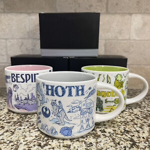 Starbucks Disney Star Wars Hoth, Bespin, and Dagobah mugs - Brand new with Boxes - Sold on eBay December 12th, 2023 for $599.99