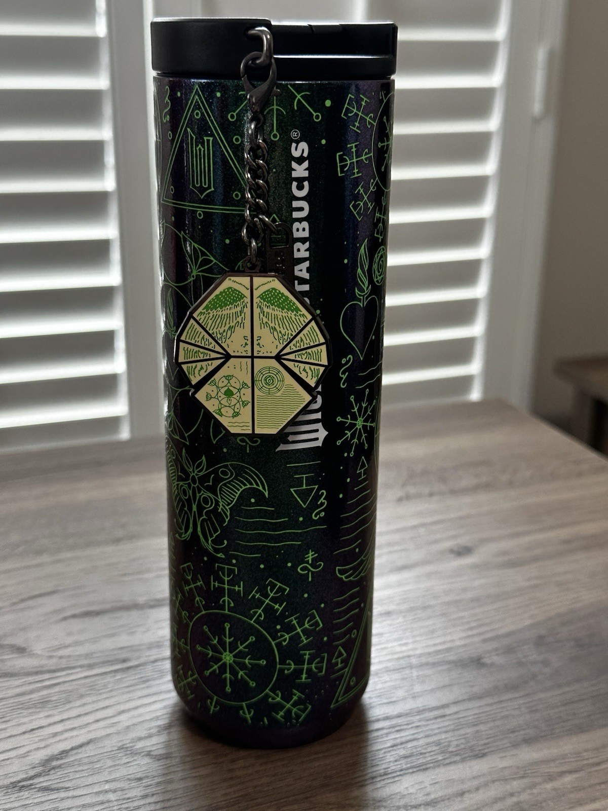 Starbucks WICKED  Elphaba Stainless Steel GLOW IN THE DARK Tumbler With Charm - Sold on eBay March 31st, 2025 for $95.00
