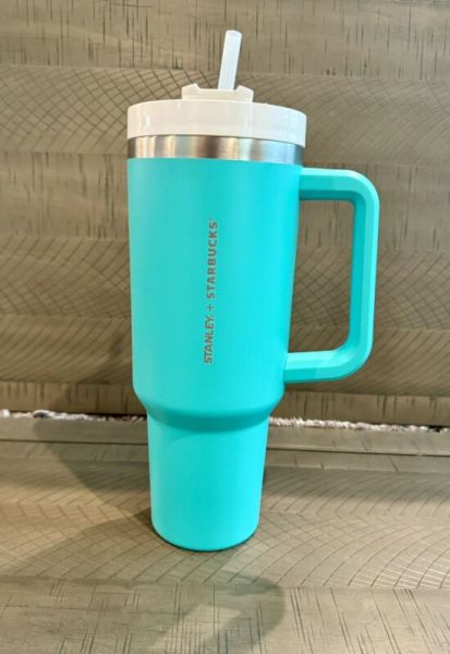 Stanley Starbucks Tiffany Blue 40 oz Tumbler New - Sold on eBay October 12th, 2024 for $335.00
