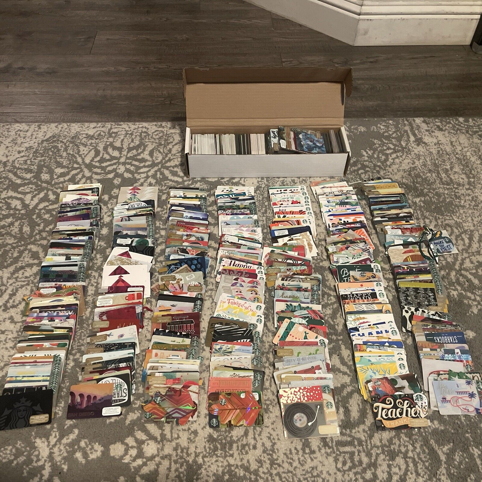 LOT of 1000 Plus Assorted STARBUCKS Gift Cards Collectible  RARE NO VALUE - Sold on eBay November 24th, 2024 for $202.50 (2 bids) 