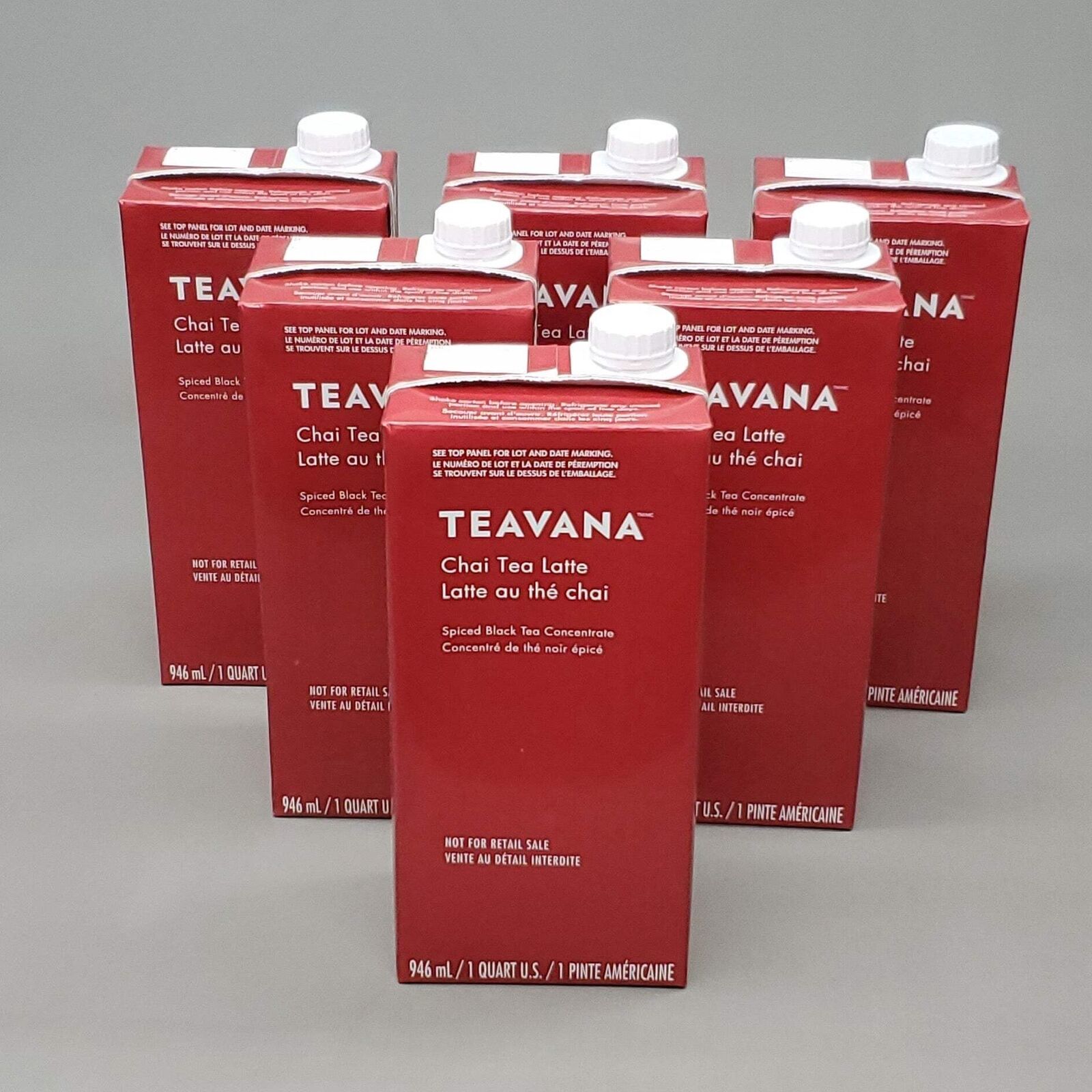STARBUCKS (6-PACK) Teavana Chai Tea Latte 1qt/bottle Spiced BB 06/25 011090430 - Sold on eBay February 18th, 2025 for $78.40