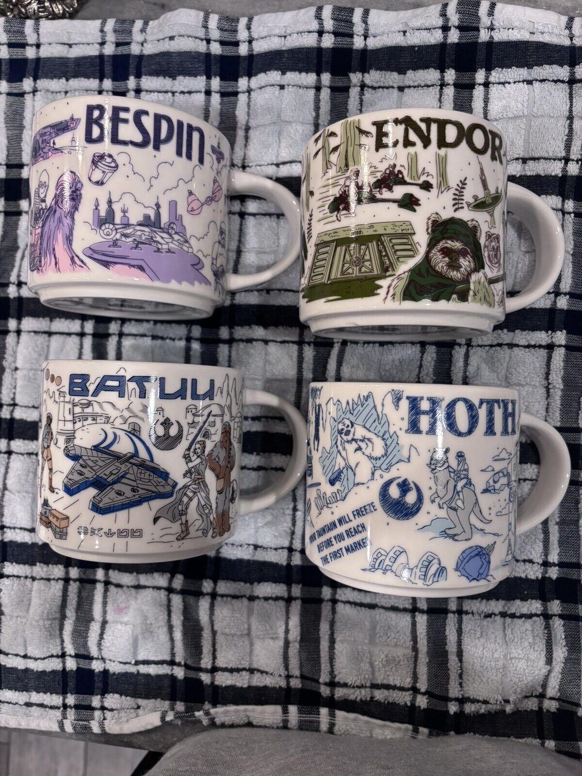 Disney Star Wars Mug Set Starbucks Been There Batuu, Bespin, Endor, Hoth - Sold on eBay January 14th, 2025 for $175.00