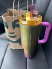 Starbucks Stanley Summer 2024 Multi Color Chrome Tumbler 40 oz BNIB Ships Today