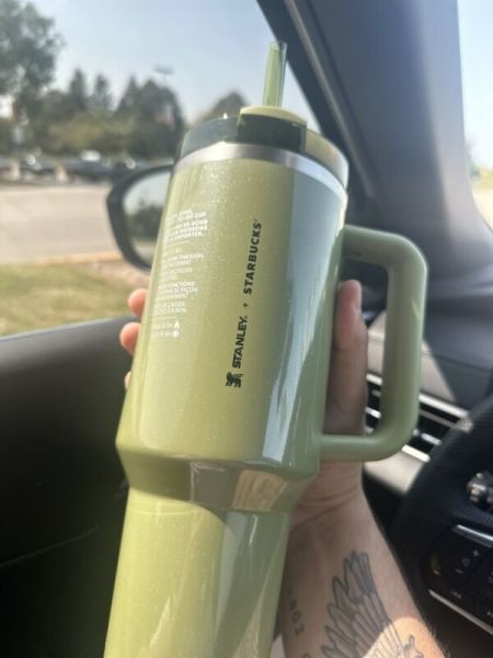 *NEW FALL 2024* Starbucks x Stanley Olive Green Vacuum Seal Cup 40 oz - Sold on eBay August 22nd, 2024 for $83.00