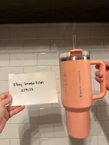 Stanley x Starbucks Target Exclusive 2023 Peach/Pink 40oz Tumbler NEW - Sold on eBay February 3rd, 2024 for $260.99