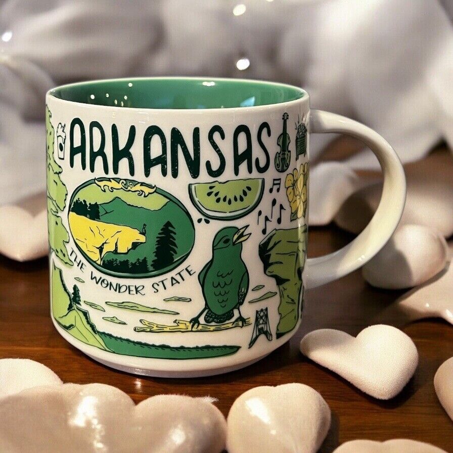 RARE Starbucks 2019 ARKANSAS Been There Series BTS 14 Oz Coffee Mug No Box MINT! - Sold on eBay February 8th, 2025 for $74.99