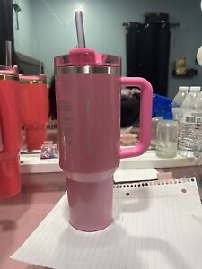 Stanley X Starbucks Tumbler 40 Oz Pink Limited Edition Target Brand Sparkle Cup - Sold on eBay February 2nd, 2024 for $250.00