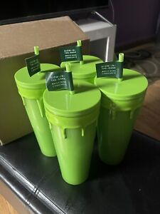 2023 Starbucks Halloween Slime Green Glow In The Dark Tumbler Cup IN HAND 4-PACK - Sold on eBay September 14th, 2023 for $270.00