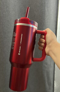 ?NEW LIMITED Starbucks x Stanley Cup Holiday 2023 Collab (40 oz) Red Tumbler ? - Sold on eBay November 21st, 2023 for $166.50 (16 bids) 