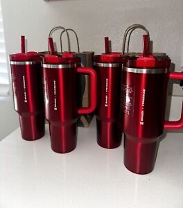 Starbucks X Stanley Holiday 2023 Collab 40 oz Red Tumbler Mug IN HAND Brand NEW - Sold on eBay November 10th, 2023 for $160.00