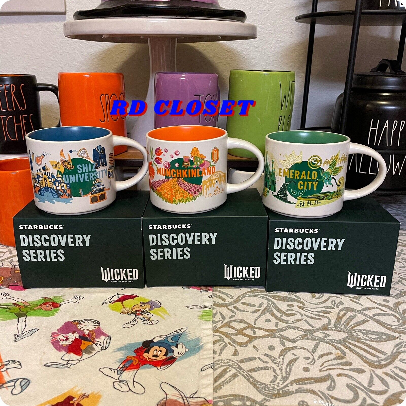 Universal Studios Starbucks 2024 Wicked Discovery Series Set of 3 Mugs. - Sold on eBay February 1st, 2025 for $300.00