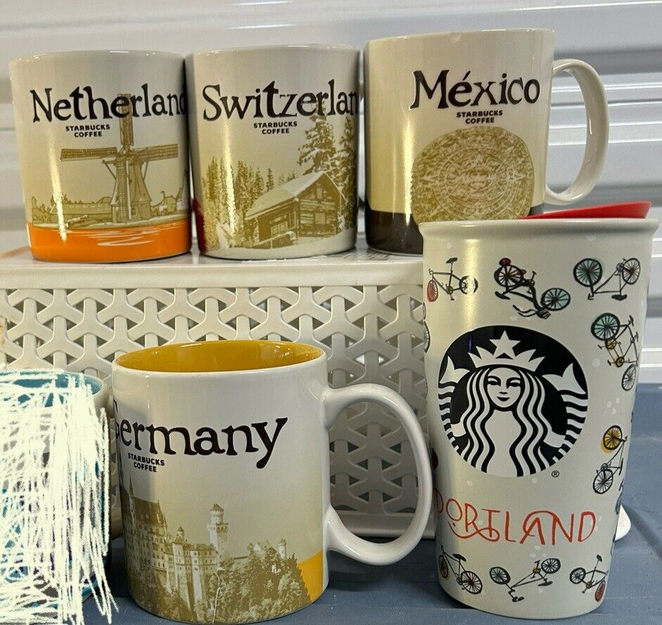 Starbucks Mugs Coffee Mug Global Icon Collector Series 16 oz -5 Mugs - Sold on eBay January 13th, 2025 for $65.99
