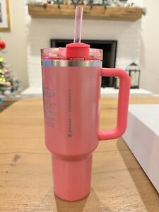 Stanley Starbucks 2024 Winter Pink 40oz Tumbler Limited Edition - Sold on eBay January 8th, 2024 for $300.00 (1 bids) 