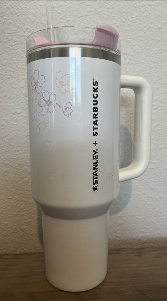 Stanley Starbucks Philippines Exclusive Cherry Blossom Sakura White 40oz USA - Sold on eBay June 17th, 2024 for $158.00