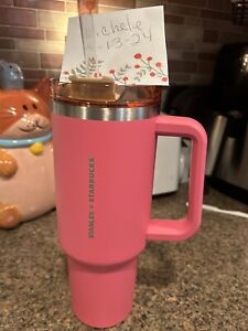 Stanley Starbucks Pink Blush Carnation 40oz - Sold on eBay April 22nd, 2024 for $235.00